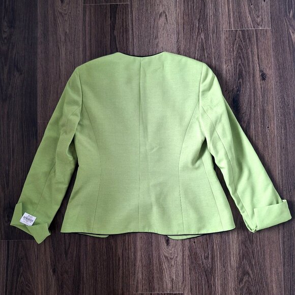 NWT Evan Picone Black Label Green Blazer Size 4 Formal Preppy Office - Picture 6 of 7